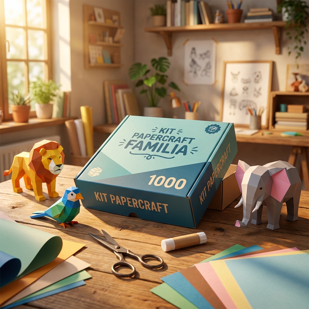 Kit Papercraft Família